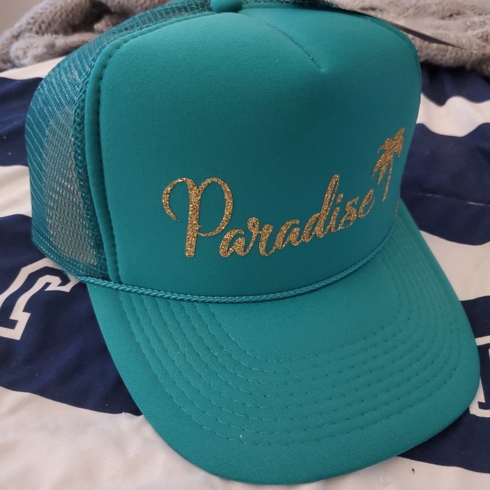 Teal Trucker Hat